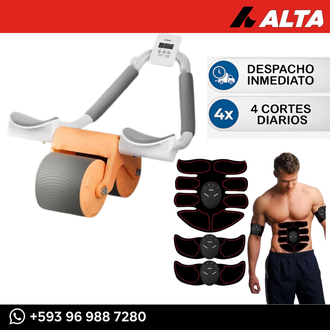 Combo rodillo 2R + Abdominal 3 en 1